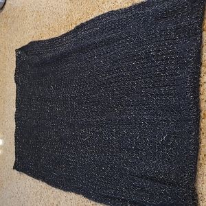 Scarf -Black with gold flecks